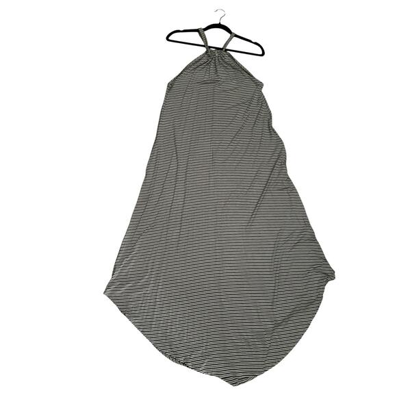 Elan Size Medium Maxi Cover Up Dress Multicolor Striped Lightweight Pockets - Picture 2 of 4